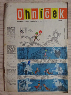 OHNÍČEK 3/1966, KOMIKS, NEPRAKTA, SEKORA, BURIAN