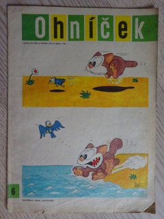 OHNÍČEK 6/1968, KOMIKS, NEPRAKTA, SEKORA, BURIAN
