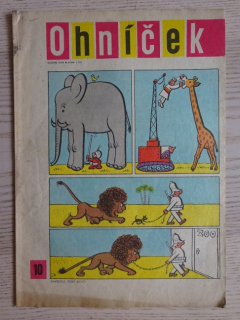 OHNÍČEK 10/1968, KOMIKS, NEPRAKTA, SEKORA, BURIAN