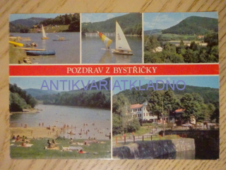 BYSTŘIČKA, BESKYDY, PŘEHRADA, 1984, OKRES VSETÍN