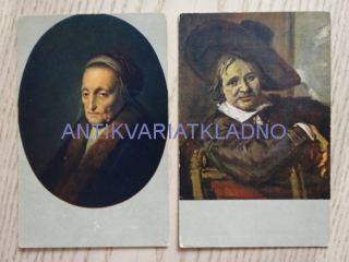 REMBRANDTOVA MATKA, UMĚNÍ, PORTRÉTY, 2 KUSY