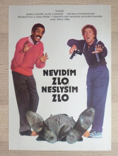 NEVIDÍM ZLO, NESLYŠÍM ZLO, FILM USA, R: HILLER, H: PRYOR, WILDER, PLAKÁT 946