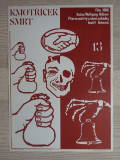 KMOTŘÍČEK SMRT, FILM NDR, R: HUBNER, PL: KAPIÁŠ, PLAKÁT 825