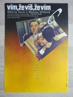 VÍM, ŽE VÍŠ, ŽE VÍM, FILM IT, R: SORDI, H: VITTI, PL: WEBER, PLAKÁT 387