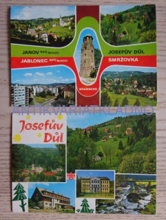 JANOV NAD NISOU, JABLONEC NAD NISOU, JOSEFŮV DŮL, SMRŽOVKA, 2 KUSY
