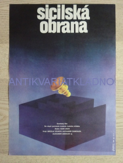 SICILSKÁ OBRANA, FILM SSSR, R: USOV, PL: WEBER, PLAKÁT 195