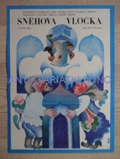 SNĚHOVÁ VLOČKA, FILM SSSR, R: RYCAREV, PLAKÁT 216