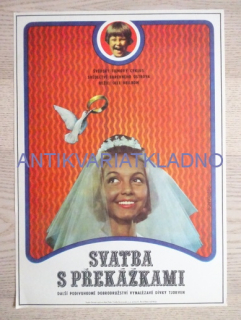 SVATBA S PŘEKÁŽKAMI, FILM ŠVÉDSKO, R: HELLBOM, PL: JAROŠ, PLAKÁT 253