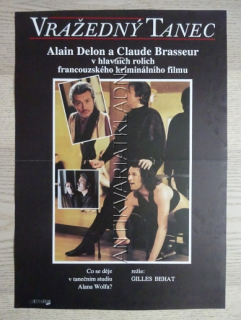 VRAŽEDNÝ TANEC, FILM FR, R: BEHAT, H: DELON, BRASSEUR, PLAKÁT 402