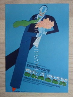 ZAMILOVANÝ BLÁZEN, FILM IT, R: PIPOLO, H: MUTI, CELENTANO, PL: VACA, PLAKÁT 431