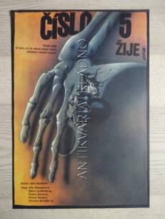ČÍSLO 5 ŽIJE, FILM USA, R: BADHAM, H: SHEEDY, STEVENS, WEEDLE, PL: VLACH, PLAKÁT 563
