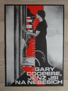 GARY COOPERE, JENŽ JSI NA NEBESÍCH, FILM ESP, R: MIROO, PL: HEŘMÁNEK, PLAKÁT 637