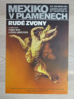 MEXIKO V PLAMENECH - RUDÉ ZVONY, FILM SSSR MEX IT, R: BONDARČUK, H: FRANCO NERO, ANDRESS, PL: WEBER, PLAKÁT 659