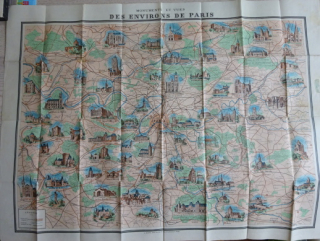 PAMÁTKY A VÝHLED Z OKOLÍ PAŘÍŽE, PAŘÍŽ, FRANCIE, MAPA