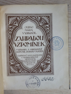 ZAHRADOU VZPOMÍNEK, QUIDO MARIA VYSKOČIL, **an