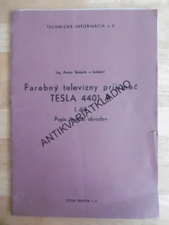 FAREBNÝ TELEVÍZNY PRIJIMAČ, TESLA 4401 A, TESLA ORAVA, SLOVENSKY