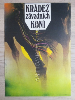 KRÁDEŽ ZÁVODNÍCH KONÍ, FILM SSSR, R: KAKABAJEV, PL: ZIEGLER, PLAKÁT 845