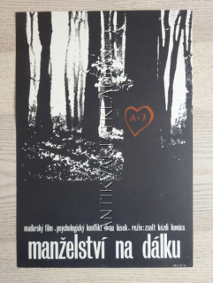 MANŽELSTVÍ NA DÁLKU, FILM HUN, R: KOVÁCS, PL: BREIER, PLAKÁT 916