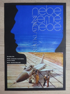 NEBE, ZEMĚ, NEBE, FILM SSSR, R: BUKOVSKIJ, PL: FIŠER, PLAKÁT 927