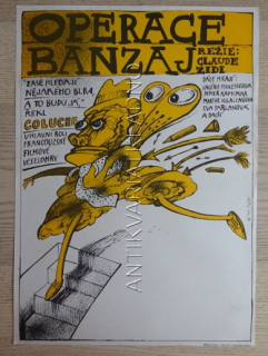 OPERACE BANZAJ, FILM FR, R: ZIDI, H: COLUCHE, PL: POŠ, PLAKÁT 978