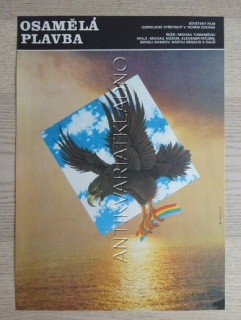 OSAMĚLÁ PLAVBA, FILM SSSR, R: TUMANIŠVILI, PLAKÁT 984
