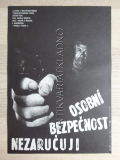 OSOBNÍ BEZPEČNOST NEZARUČUJI, FILM SSSR, R: VĚCHOTKO, PL: ŠKOLNÍK, PLAKÁT 986
