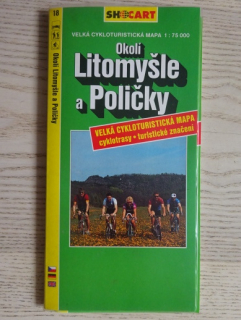 OKOLÍ LITOMYŠLE A POLIČKY, VELKÁ CYKLOTURISTICKÁ MAPA, LITOMYŠL, POLIČKA, **an