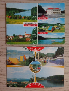 KUNŽAK, KOMORNÍK, STRMILOV, ZVŮLE, OKRES JINDŘICHŮV HRADEC, 2 KUSY