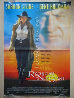 RYCHLEJŠÍ NEŽ SMRT, SHARON STONE, GENE HACKMAN, PLAKÁT 39MD