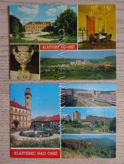 KLÁŠTEREC NAD OHŘÍ, OKRES CHOMUTOV, 2 KUSY