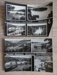 ORLÍK, ORLICKÁ PŘEHRADA, SOLENICE, OKRES PÍSEK, 2 KUSY