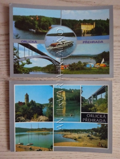 ORLÍK, ORLICKÁ PŘEHRADA, OKRES PÍSEK, 2 KUSY