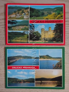 ORLÍK, ORLICKÁ PŘEHRADA, OKRES PÍSEK, 2 KUSY