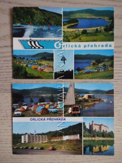 ORLÍK, ORLICKÁ PŘEHRADA, OKRES PÍSEK, 2 KUSY