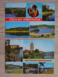 ORLÍK, ORLICKÁ PŘEHRADA, OKRES PÍSEK, 2 KUSY