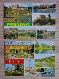 POSÁZAVÍ, SÁZAVA, 2 KUSY
