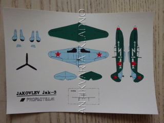 JAKOVLEV JAK-3, MINIMUZEUM, STÍHACÍ LETADLO, STÍHAČKA