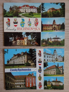RYCHNOV NAD KNĚŽNOU, ZÁMKY RYCHNOVSKA, 2 KUSY