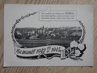 LIDICE, KLADNO, NA PAMĚT 10. VI. 1942, VYHLAZENÍ LIDIC