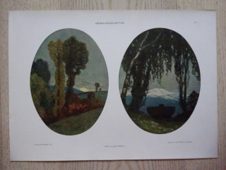 DEKORATIVNÍ TISK 1921 - PŘÍRODA, HORY, PANORAMA