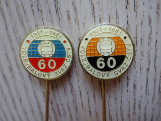 60 LET, VOLEJBALOVÝ SVAZ ČSTV, 2X ODZNAK