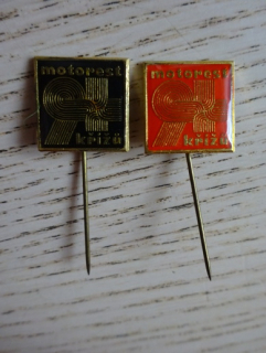 MOTOREST 9 KŘÍŽŮ, 2X ODZNAK